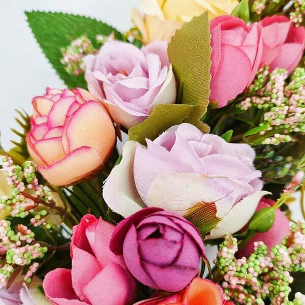 χειροποίητο στεφάνι με πολύχρωμα λουλούδια - κορίτσι, λουλούδια, διακοσμητικά, για ενήλικες - 2