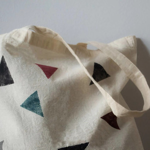 Minimal Art Tote Bag 100% cotton - ύφασμα, ώμου, all day, tote, πάνινες τσάντες - 3