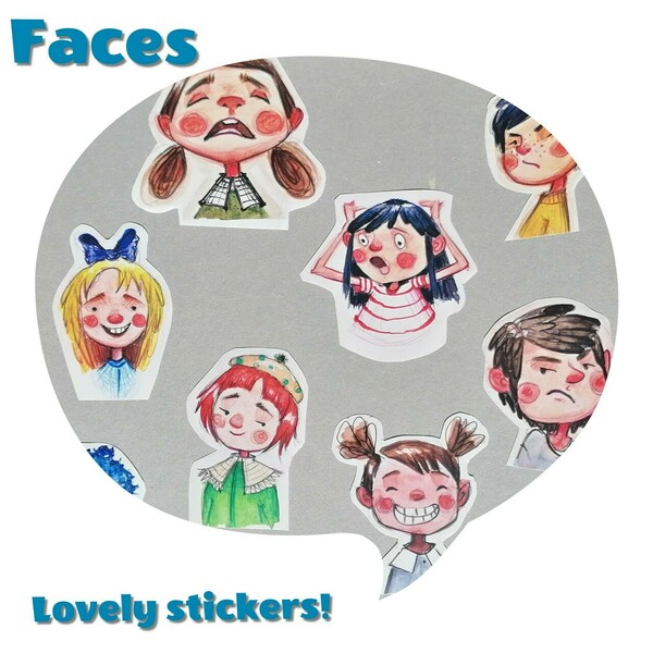 Sticker Pack 1-Illustrated stickers - 10 τμχ. - αυτοκόλλητα, για παιδιά