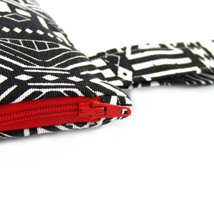 Pouch Black Tribal medium - ύφασμα, καλλυντικών, ταξιδίου, μικρές, φθηνές - 2