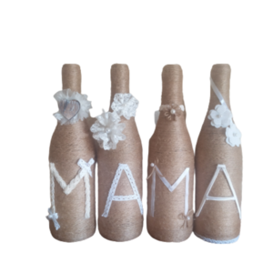 Διακοσμητικά μπουκάλια ΜΑΜΑ! - χειροποίητα, μαμά, διακοσμητικά, πρωτότυπα δώρα, γιορτή της μητέρας, διακοσμητικά μπουκάλια