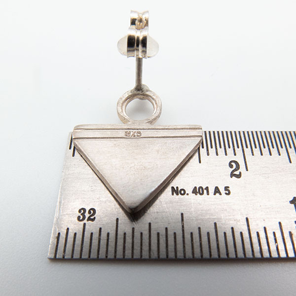 Γεωμετρικά καρφωτά σκουλαρίκια Ασήμι 925 - ασήμι, γεωμετρικά σχέδια, καρφωτά, μικρά - 5