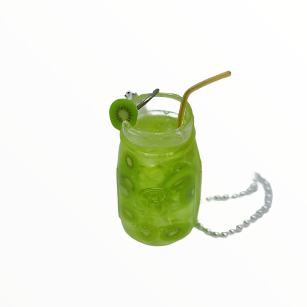 Κολιέ κοκτέιλ ακτινίδιο σε βάζο (kiwi cocktail necklace),κοσμήματα απομίμησης ποτών και κοκτέιλ,χειροποίητα κοσμήματα μινιατούρες πολυμερικού πηλού Mimitopia - βάζα & μπολ, πηλός, χειροποίητα