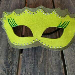 Halloween Πράσινη κουκουβάγια χειροποιητη καπα με μάσκα διαμετρου 108cm - κορίτσι, αγόρι, διακοσμητικά, σούπερ ήρωες, ζωάκια - 3