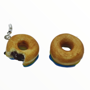 Σκουλαρίκια Minions donuts (Minions donuts earrings),χειροποίητα κοσμήματα απομίμησης φαγητού απο πολυμερικό πηλό Mimitopia - γυναικεία, πηλός, χειροποίητα - 2