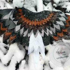 Halloween Γεράκι κάπα φτερών χειροποίητη διαμέτρου 120cm - φτερό, παιχνίδια, γενέθλια - 3