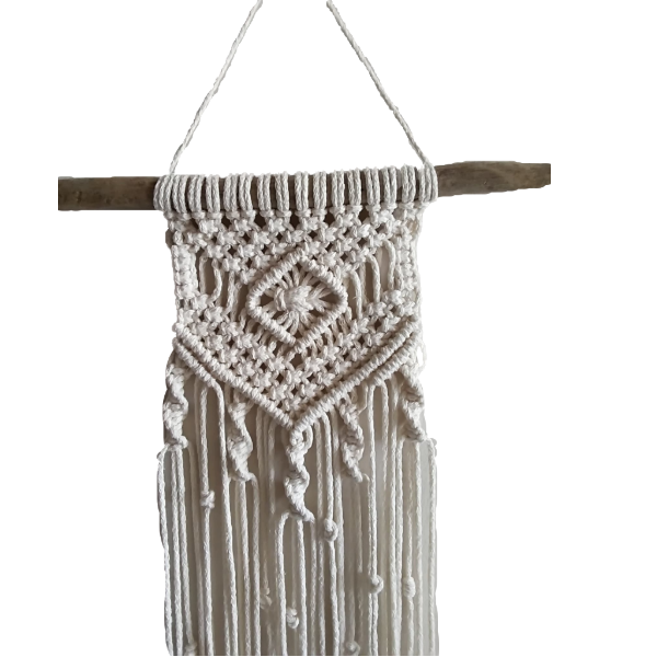 Μικρό macrame boho διακοσμητικό τοίχου - μακραμέ, διακοσμητικά - 2