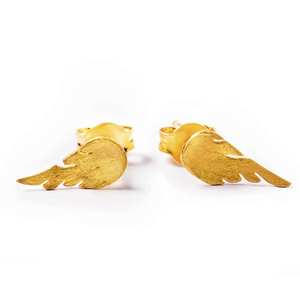 Σκουλαρίκια Φτερά Ασήμι 925 - φτερό, σκουλαρίκια, ασημένια, καρφωτά, μικρά