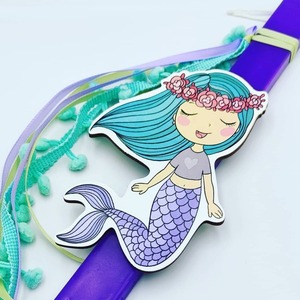 Αρωματική λαμπάδα Mermaid! - κορίτσι, λαμπάδες, για παιδιά, γοργόνες