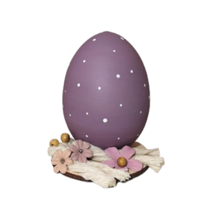 Πασχαλινό κεραμικό αυγό με βάση small - διακοσμητικά, πασχαλινά αυγά διακοσμητικά, για ενήλικες, πασχαλινή διακόσμηση, πασχαλινά δώρα - 3