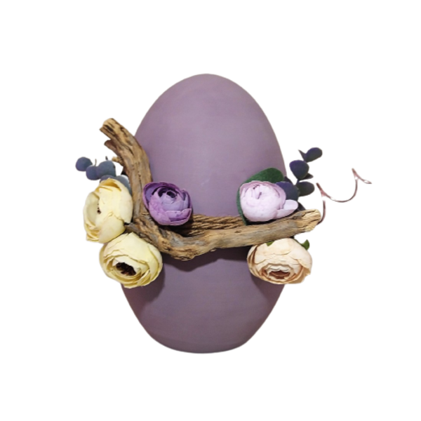 Πασχαλινό κεραμικό αυγό Large - μωβ - διακοσμητικά, πασχαλινά αυγά διακοσμητικά, για ενήλικες, πασχαλινή διακόσμηση, πασχαλινά δώρα - 4