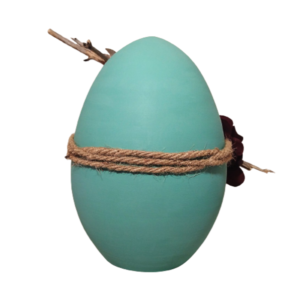 Πασχαλινό κεραμικό αυγό Large - πράσινο - διακοσμητικά, πασχαλινά αυγά διακοσμητικά, για ενήλικες, πασχαλινή διακόσμηση, πασχαλινά δώρα - 3