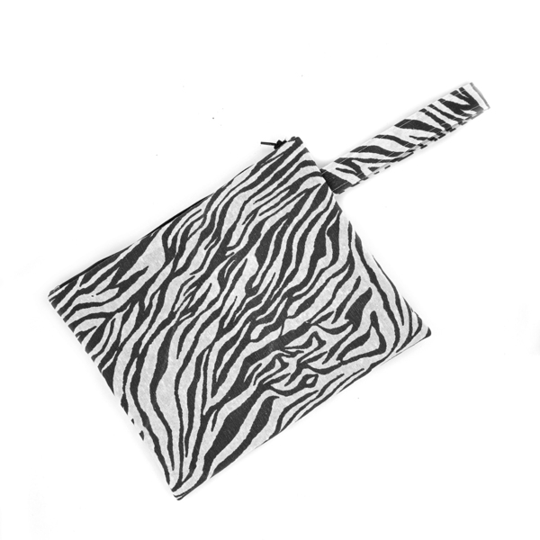 Pouch Zebra medium 27.5x22cm - ύφασμα, καλλυντικών, ταξιδίου, μικρές, φθηνές