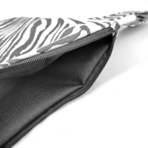 Pouch Zebra medium 27.5x22cm - ύφασμα, καλλυντικών, ταξιδίου, μικρές, φθηνές - 2