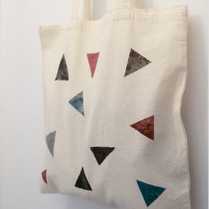 Minimal Art Tote Bag 100% cotton - ύφασμα, ώμου, all day, tote, πάνινες τσάντες - 2