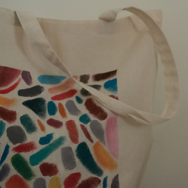 Tote Bag Mosaic 100% cotton - ύφασμα, ώμου, all day, tote, πάνινες τσάντες - 2