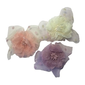 Παιδικά κλιπς μαλλιών "δαντελέ λουλούδι" σε 8 χρώματα - δώρο, αξεσουάρ μαλλιών, τσιμπιδάκια μαλλιών