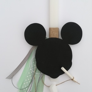 Λαμπάδα με μαυροπίνακα mouse - λαμπάδες, για παιδιά, ήρωες κινουμένων σχεδίων, για μωρά - 2