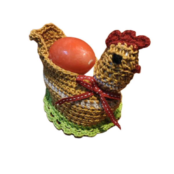 Πασχαλινή θήκη αυγών σε μορφή κοτούλας - διακοσμητικά, για παιδιά, για ενήλικες, ζωάκια