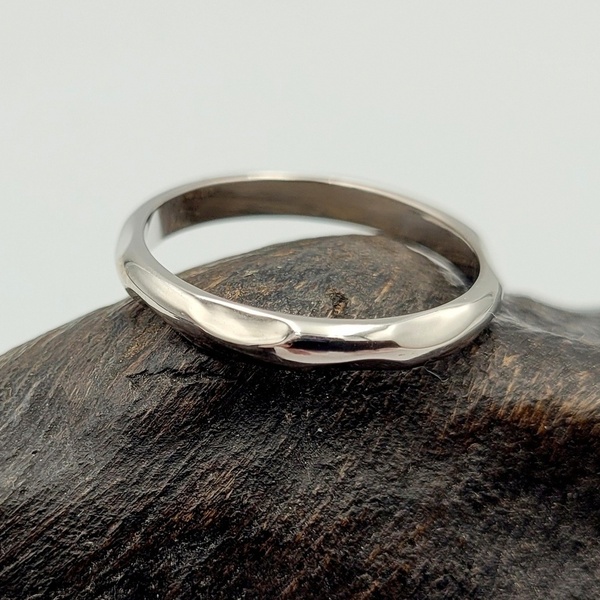 Stackable minimal δαχτυλίδι από ασήμι 925 - ασήμι, minimal, βεράκια, σταθερά - 2