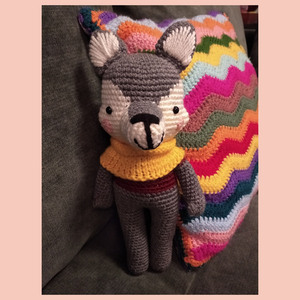 Amigurumi λύκος (Wolfy) - δώρο, crochet, λούτρινα, amigurumi - 3