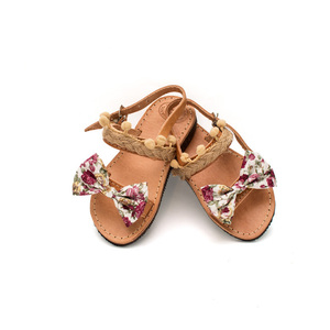 Celia Baby Sandals - δέρμα, φιόγκος, σανδάλια, χειροποίητα, romantic