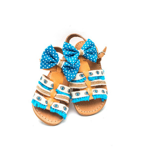 Evil Eye Baby Sandals - φιόγκος, σανδάλια, μάτι, evil eye