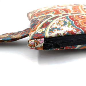 Pouch Ethnic medium 27.5x22cm - ύφασμα, καλλυντικών, ταξιδίου, μικρές, φθηνές - 2