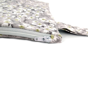 Pouch White Garden medium 27.5x22cm - ύφασμα, καλλυντικών, ταξιδίου, μικρές, φθηνές - 3