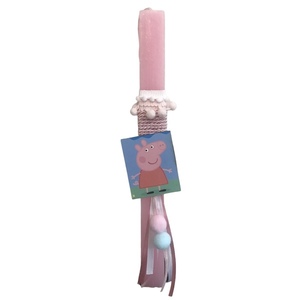 Αρωματική ροζ λαμπάδα γουρουνάκι 32 εκ. - κορίτσι, λαμπάδες, για παιδιά, ήρωες κινουμένων σχεδίων, για μωρά