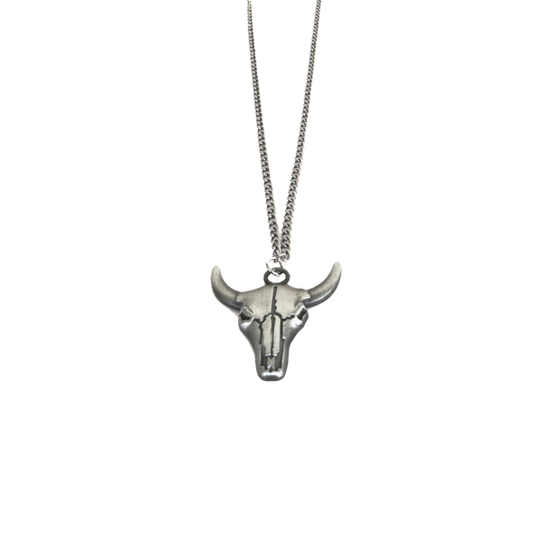 bull signature necklace - charms, μακριά, unisex
