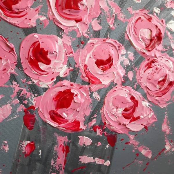 Ροζ - πίνακες & κάδρα, πίνακες ζωγραφικής - 3