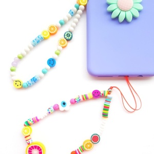 Πολύχρωμο λουράκι για το κινητό "σαγκουίνι". Colourful bead strap. - κρεμαστά, candy, λουράκια, φθηνά - 2