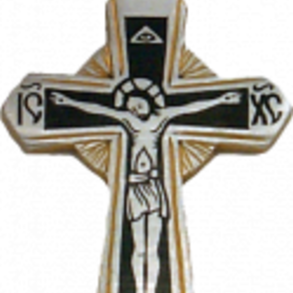 Ασημένιος σταυρός. - ασήμι 925, σταυρός, επιχρυσωμένο στοιχείο
