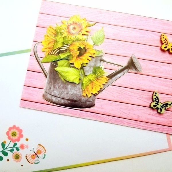 Ανοιξιάτικη Ευχετήρια Κάρτα με Λουλούδια 10x15cm - λουλούδια, γενική χρήση, ευχετήριες κάρτες - 2