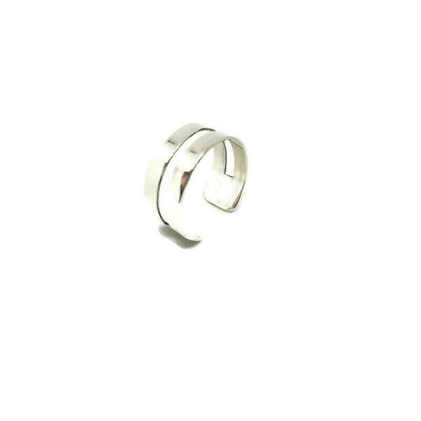 Δαχτυλίδι ασημένιο 925 με σχισμή - unisex - ασήμι, unisex, δώρα για άντρες, αυξομειούμενα, δώρα για γυναίκες - 5