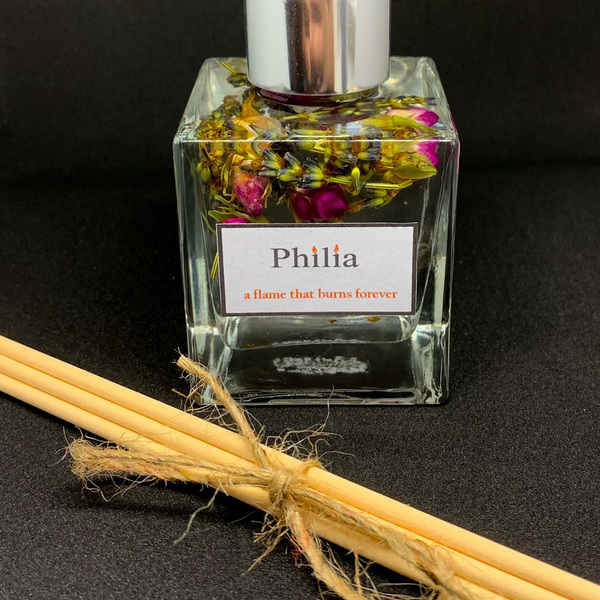 Αρωματικό χώρου reed diffuser με ξύλα μπαμπού «Άρωμα Πούδρα» - αρωματικό, αρωματικό χώρου, αρωματικά έλαια - 3