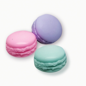 "Macarons Baby!" Σετ 3 τεμαχίων με διαφορετικά αρώματα σε διάφανη βάση - δώρο, γλυκά, χεριού, σώματος
