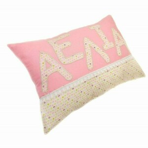Βρεφικό διακοσμητικό μαξιλάρι κούνιας με όνομα - κορίτσι, κορώνα, όνομα - μονόγραμμα, μαξιλάρια, προσωποποιημένα - 2
