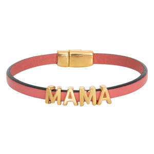 Βραχιόλι Δερμάτινο Μαμά - charms, μαμά, κοσμήματα - 2