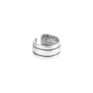 Δαχτυλίδι Ρίγα - chevalier, επάργυρα, μικρά, αυξομειούμενα