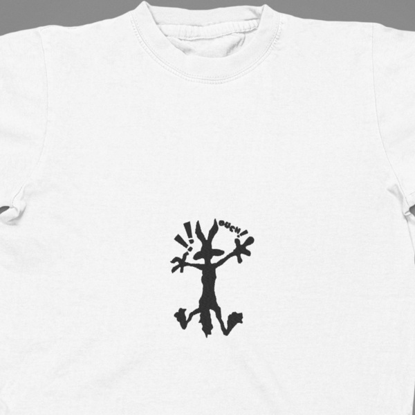 Βαμβακερό μπλουζάκι με κεντητό σχέδιο Κογιοτ - βαμβάκι, κεντητά, δώρο