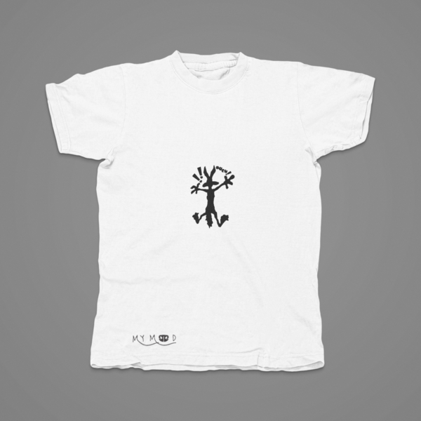 Βαμβακερό μπλουζάκι με κεντητό σχέδιο Κογιοτ - βαμβάκι, κεντητά, δώρο - 2