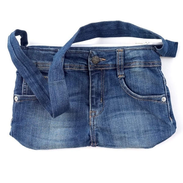 Blue jean pant τσάντα ώμου - ύφασμα, ώμου, all day, μικρές
