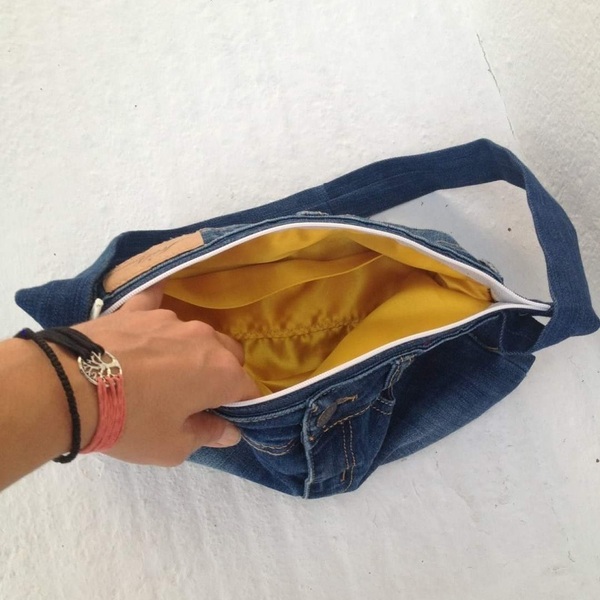 Blue jean pant τσάντα ώμου - ύφασμα, ώμου, all day, μικρές - 3