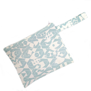 Pouch Fish medium 27.5x22cm - ύφασμα, καλλυντικών, ταξιδίου, μικρές, φθηνές