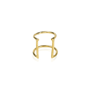 Spontaneity-Gilded ring - αυξομειούμενα, επιχρυσωμένα, boho, ασήμι 925