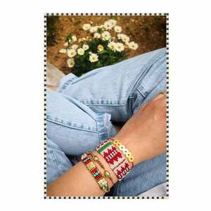 Tijuana bracelet, μακραμέ/cuff βραχιόλι με αιματιτη και χάντρες miyuki - μακραμέ, χάντρες, boho, αυξομειούμενα, φαρδιά - 4