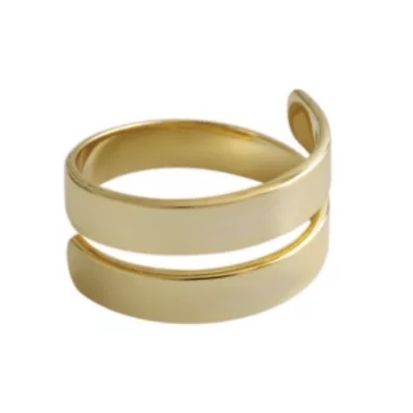 Δαχτυλίδι ασημι 925 - Golden hug - επιχρυσωμένα, ασήμι 925, boho, αυξομειούμενα