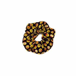Scrunchie/ Λαστιχάκι μαλλιών 'Emoji' - 1 τεμάχιο - απαραίτητα καλοκαιρινά αξεσουάρ, λαστιχάκια μαλλιών